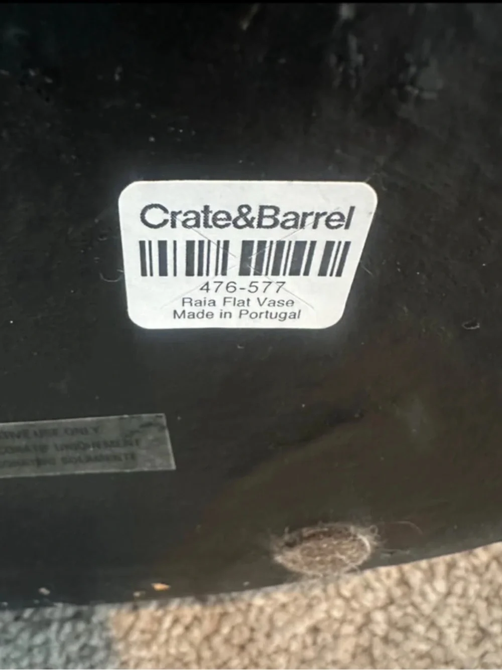 crate and barrel raia flat decorative vase